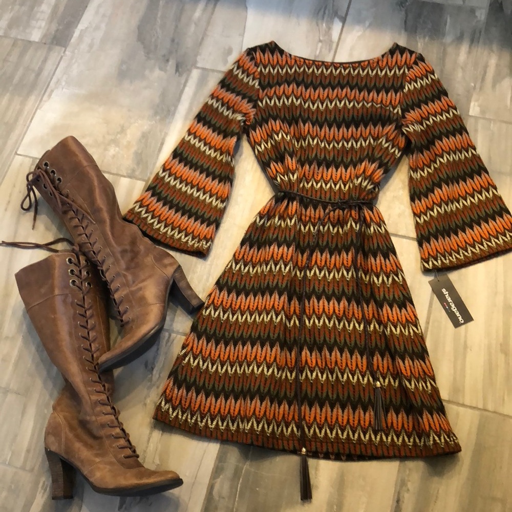 🌈NWT Sharagano Dress, Fall/Winter, Size 6